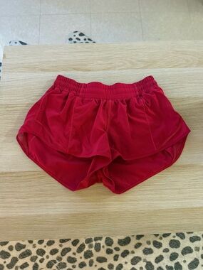 lululemon athletica Red Layered Running Shorts
